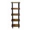 Alaterre Furniture Pomona 48"H Metal and Solid Wood Bath Floor Storage Shelf AMBA7020 - alternate 1